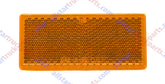 3-1/8" Rectangular Stick On Reflector - Trailers, Trucks, Automobiles, Mail Boxes, Boats, SUV's, RV's, Industrial Strong Adhesive DOT/SAE Approved